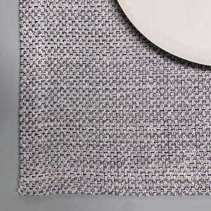 Placemat Boucle 45x35cm in purple and white