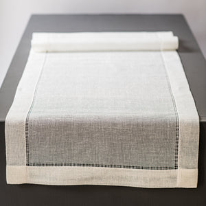 Linen table runner 50x150cm in white