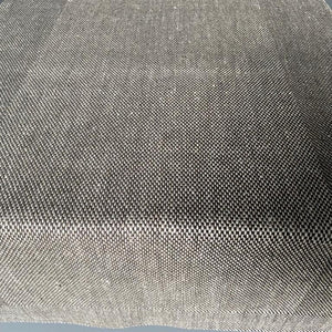 Linen table runner Plāce 50x170cm in natural and anthracite
