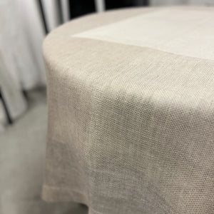 Double layer tablecloth in ivory 160x160 cm