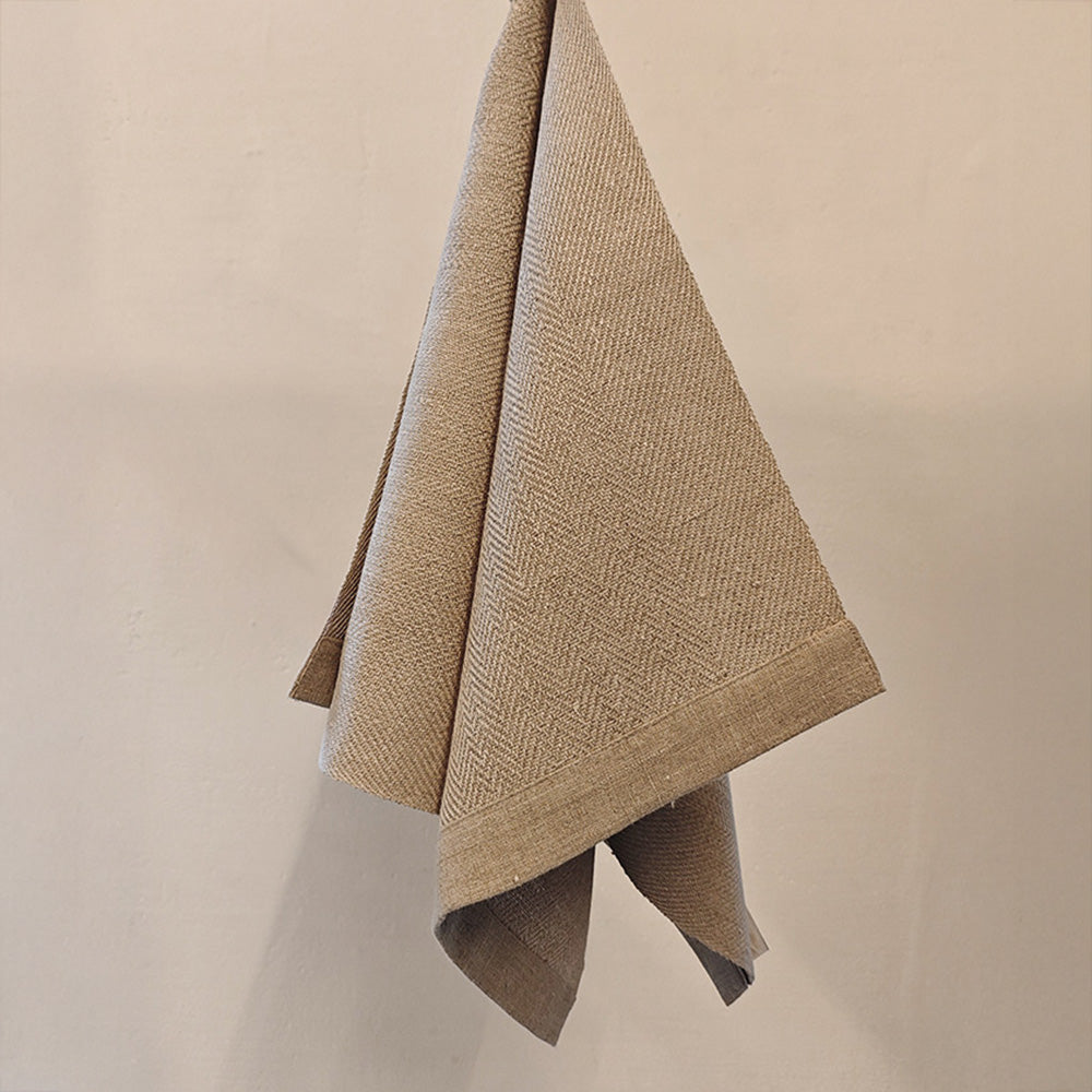 Linen kitchen towel in natural 40x80 cm