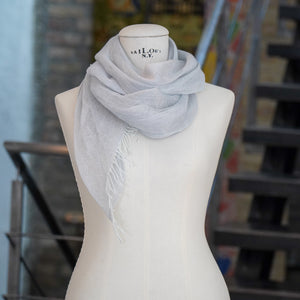 Double layer linen scarf