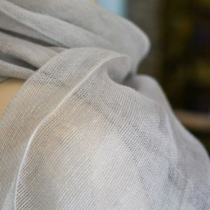 Double layer linen scarf