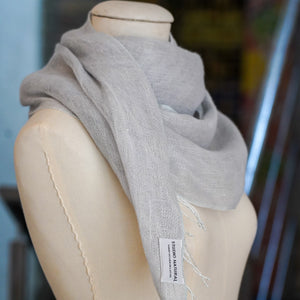 Double layer linen scarf