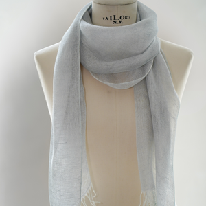 Double layer linen scarf