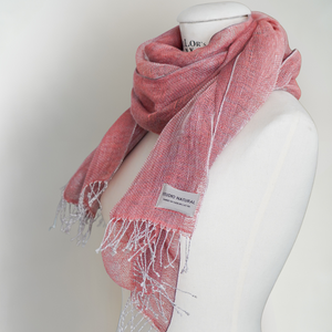 Double layer linen scarf