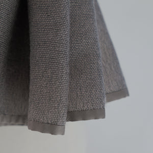 Silk mohair scarf in taupe grey 80x220 cm
