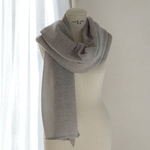 Cashmere scarf in beige 80x200 cm