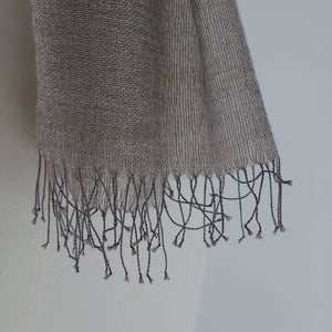 Cashmere scarf in mist camel 80x220 cm
