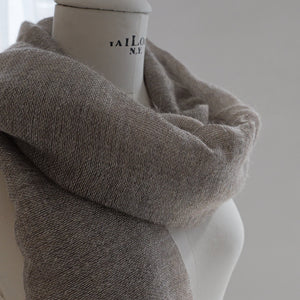 Cashmere scarf in mist camel 80x220 cm