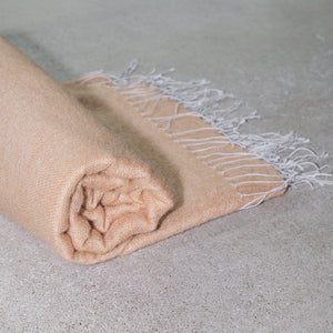 Cashmere throw apricot 135x200 cm