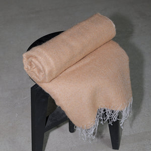 Cashmere throw apricot 135x200 cm