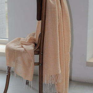 Cashmere throw apricot 135x200 cm