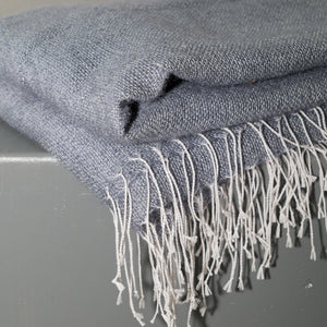 Cashmere throw dusty blue 135x200 cm