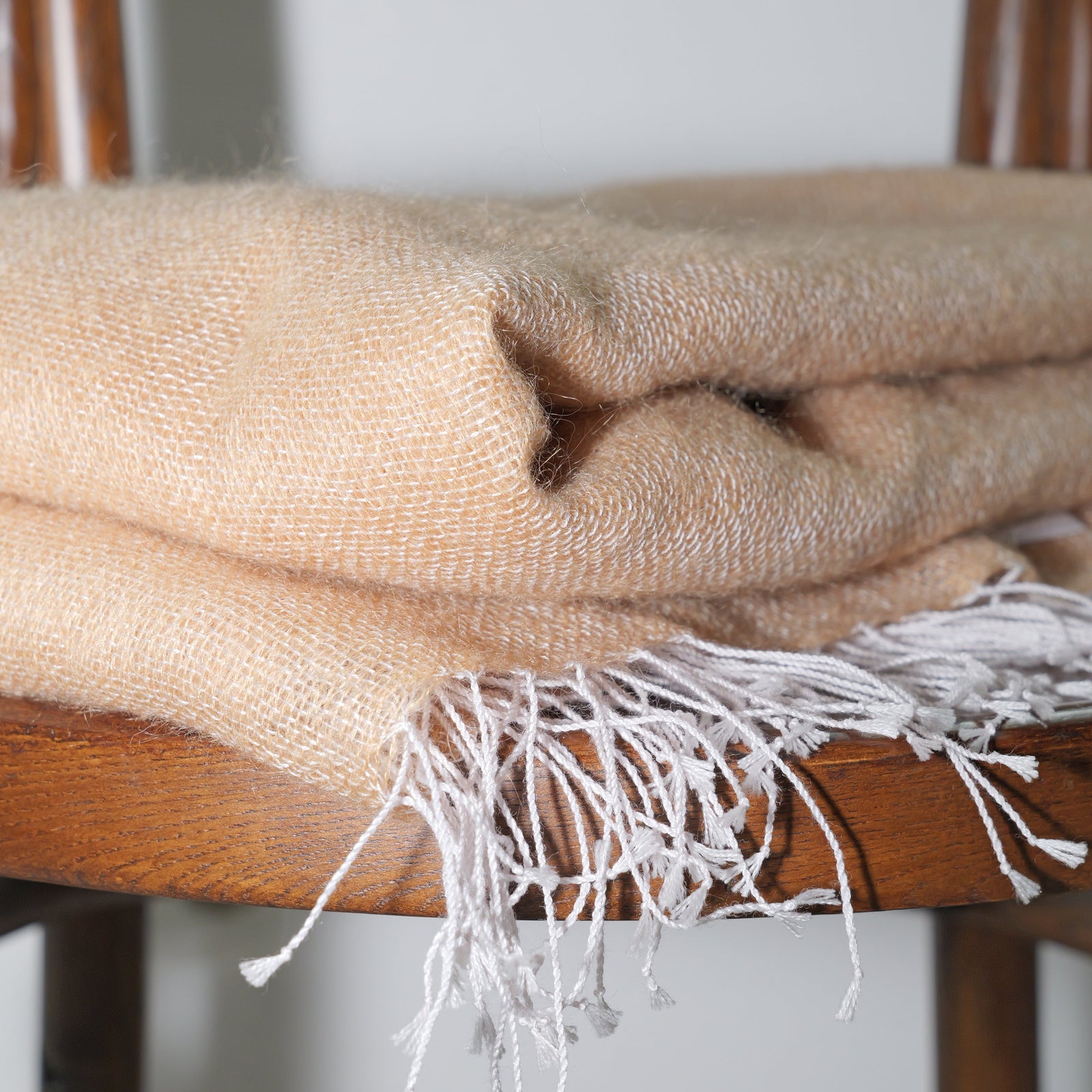 Cashmere throw apricot 135x200 cm