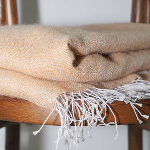 Cashmere throw apricot 135x200 cm