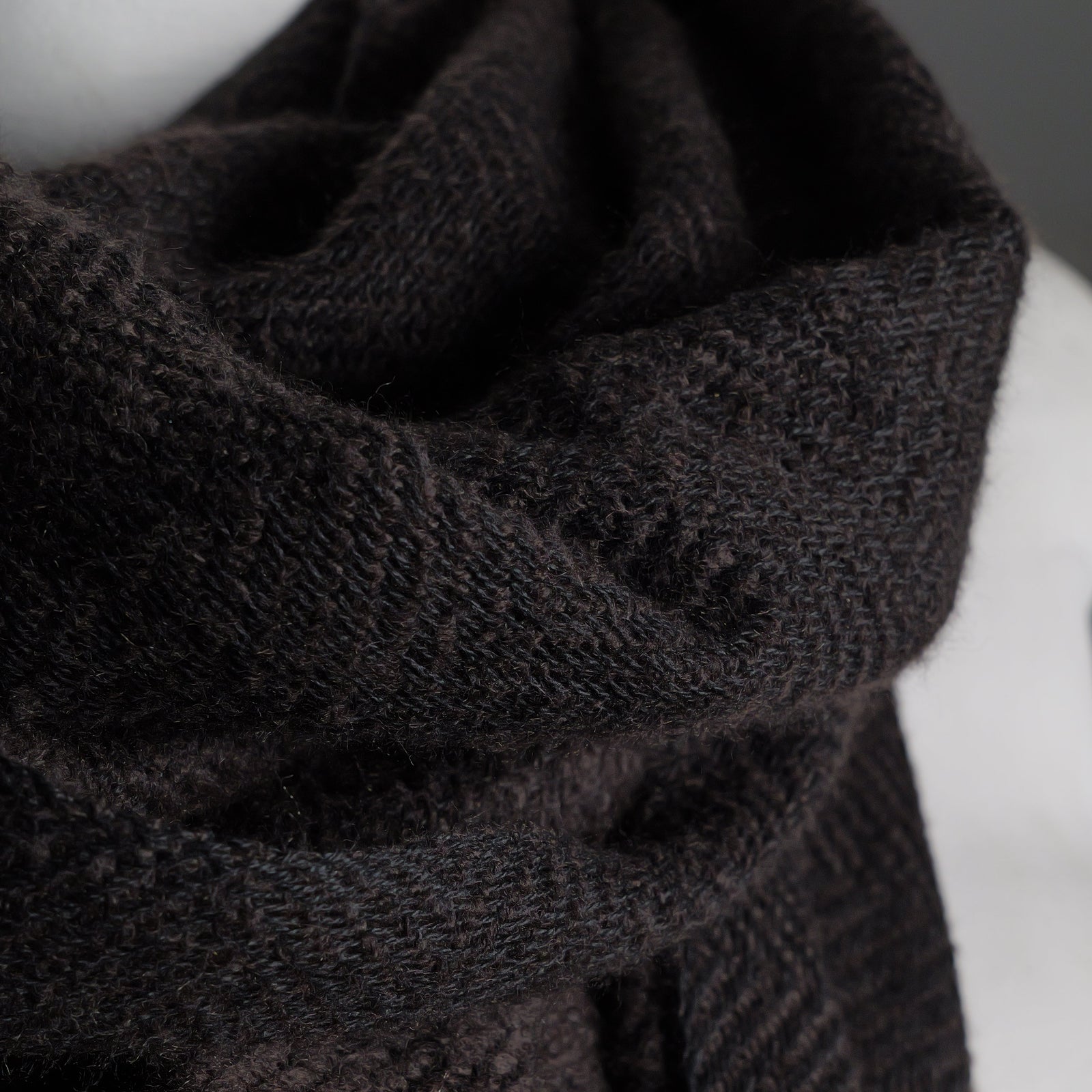 Cashmere scarf Trinis, 70x200 cm, dark brown