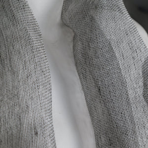 Linen scarf, Tinita, 50x200 cm, gray