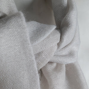 Cashmere mohair scarf, Double, 35x180 cm, light gray