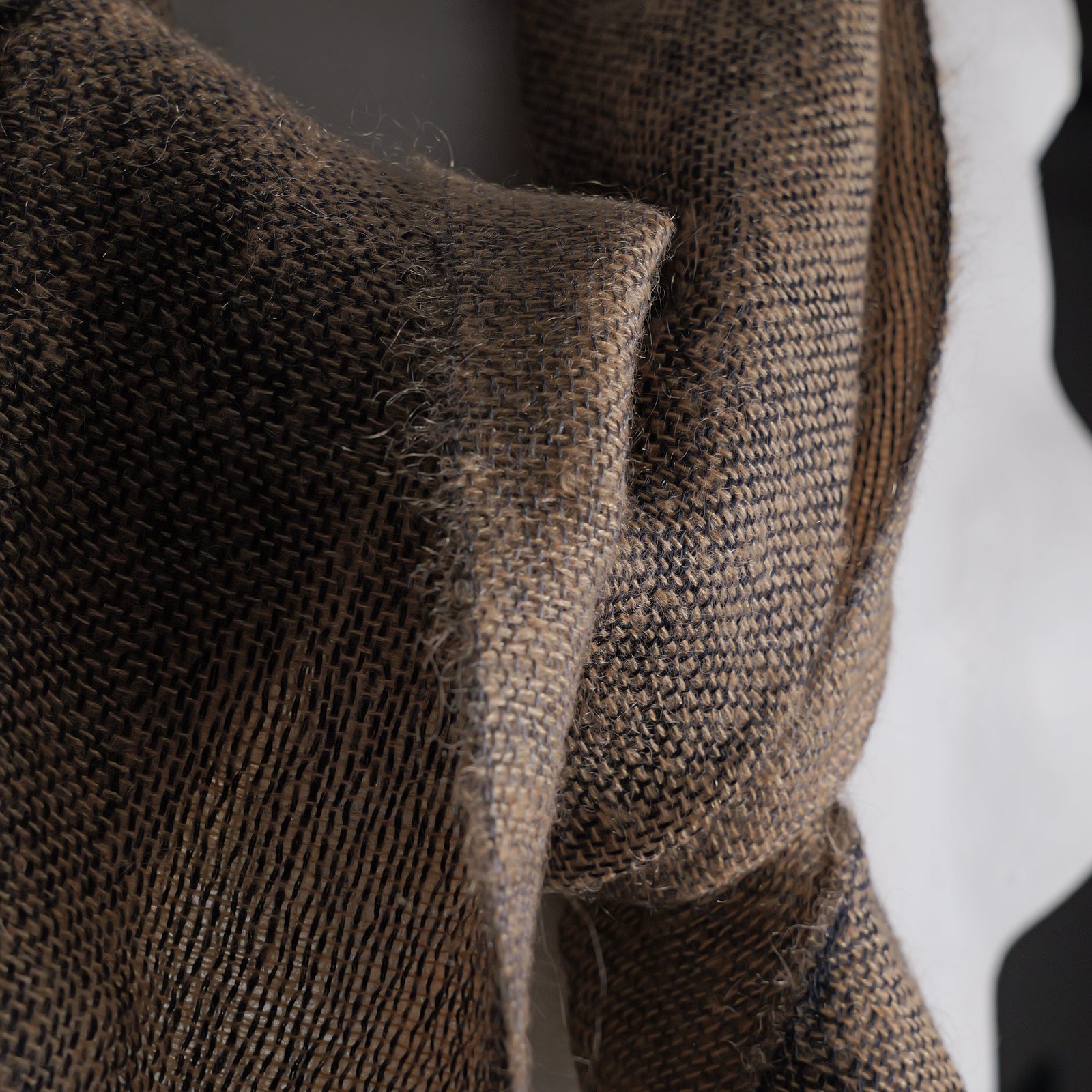 Cashmere mohair scarf, Double, 36x180 cm, camel