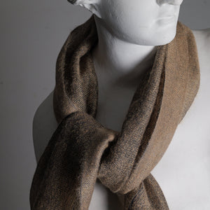 Cashmere mohair scarf, Double, 36x180 cm, camel