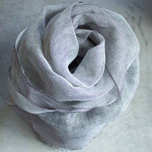 Double layer scarf in grape 50x200 cm
