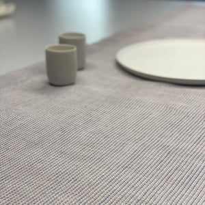 Table runner Tinita in Mint - Aubergine 50x150 cm