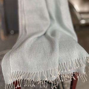 Linen Wool throw TR Gold Mix Pl Reg 105x220cm