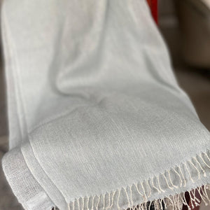Linen Wool throw TR Gold Mix Pl Reg 105x220cm
