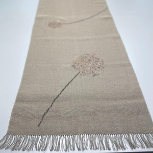 Linen table runner Anna with embroidery 50x150 cm