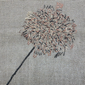 Linen table runner Anna with embroidery 50x150 cm
