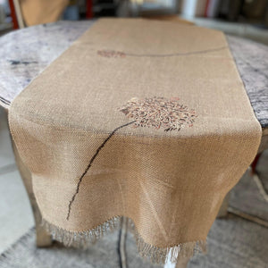 Linen table runner Anna with embroidery 50x150 cm