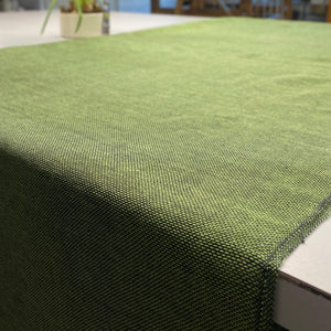 Linen tablecloth TR Black+SPGreen+zigs 180x230 cm
