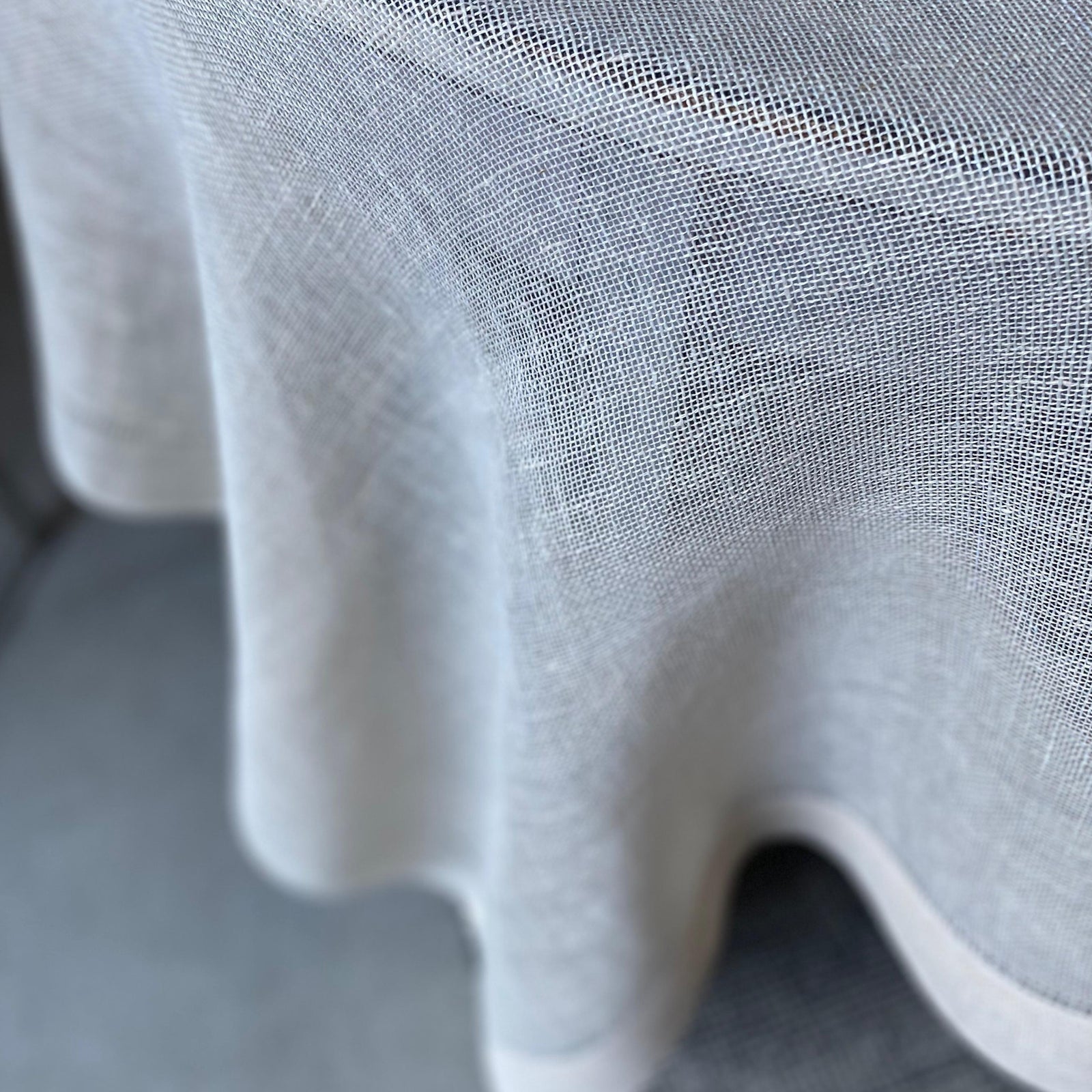 Linen tablecloth TR g5 Cream 150x150 cm