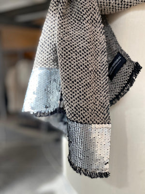 Linen boucle scarf Place 55x220cm