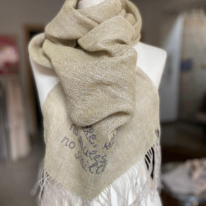 Linen scarf Transparent 45x200 cm