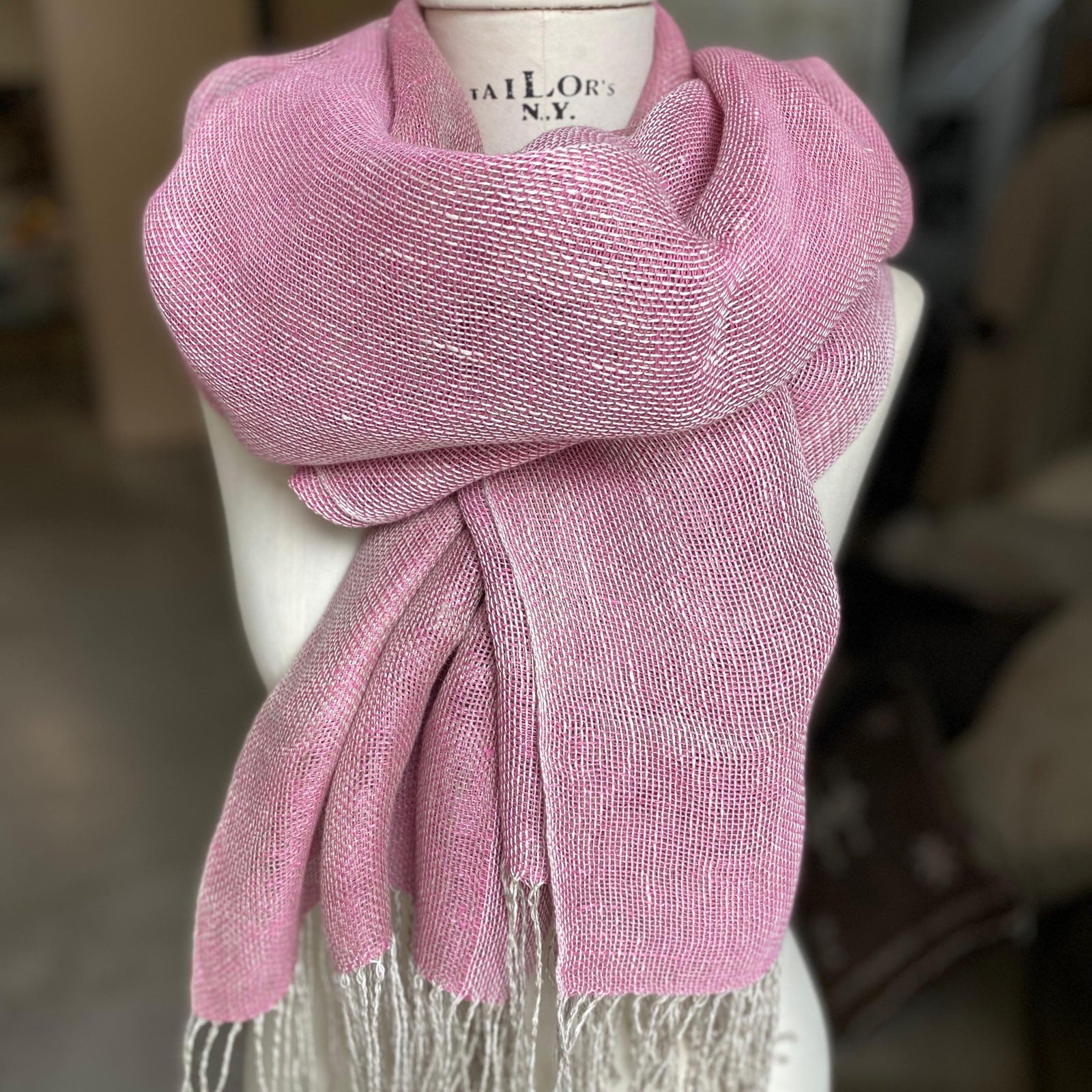 Linen scarf Dubl Dal 70x220 cm