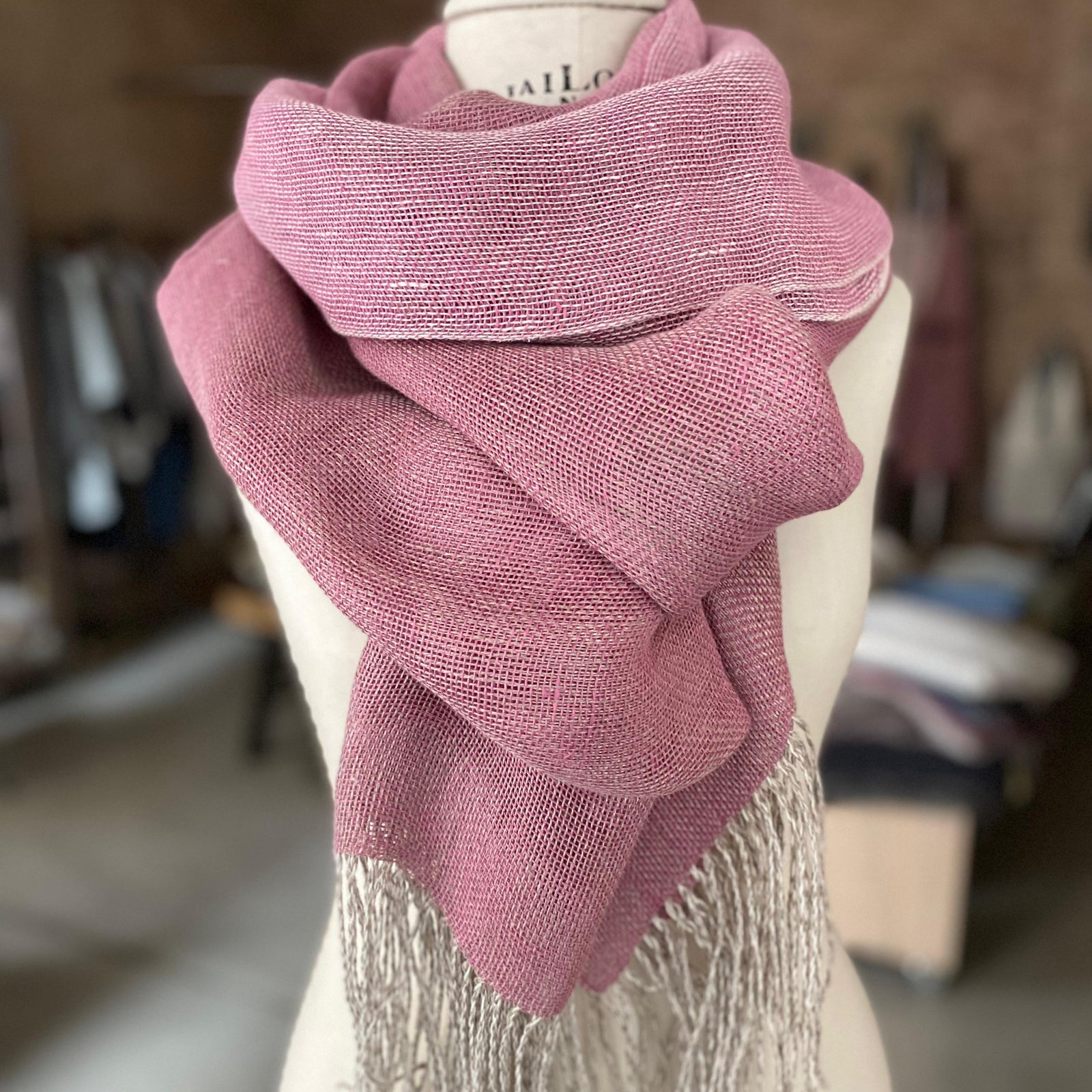 Linen scarf Dubl Dal 70x220 cm