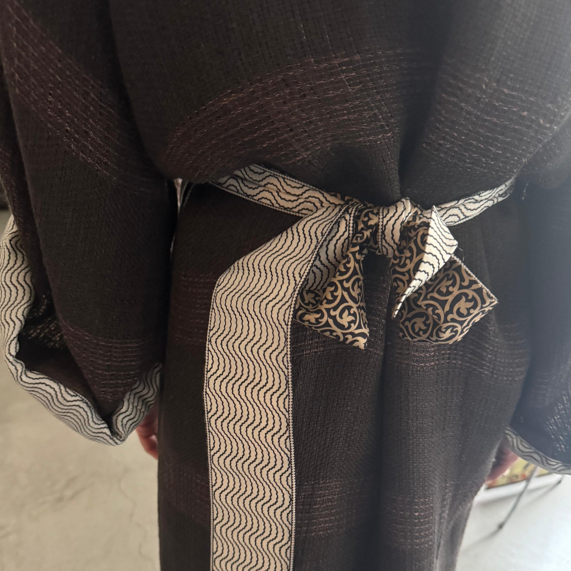 Kimono Dress in brown