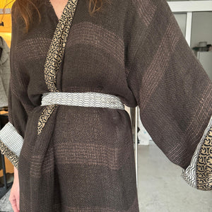 Kimono Dress in brown