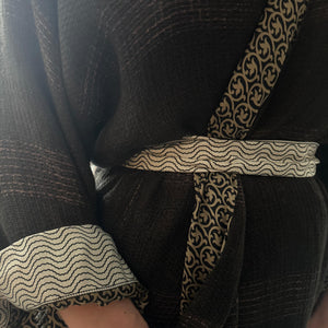 Kimono Dress in brown