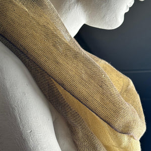 Lina šalle, Double Tinita, 50x200 cm, sinepju krāsā