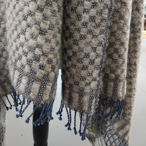 linen mohair throw chess 120x185 cm