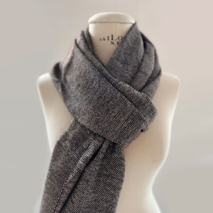 Linen wool scarf 50x220 cm