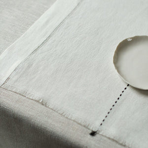 linen placemat ieva in white