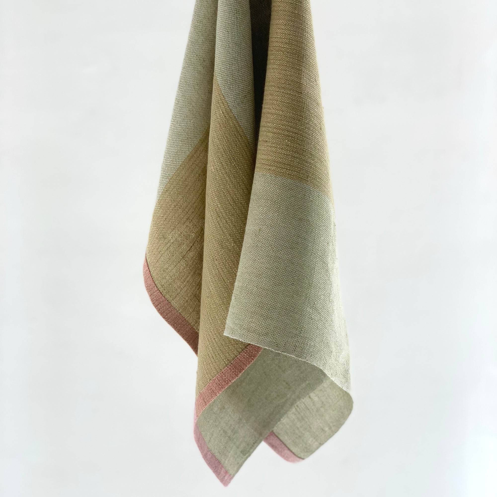 Linen kitchen towel in green 45x70cm