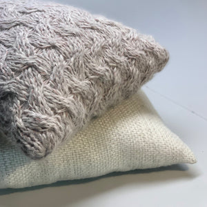 Alpaca Wool cushion 60x35cm in sand