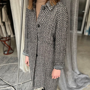 Women's linen coat with silk lining