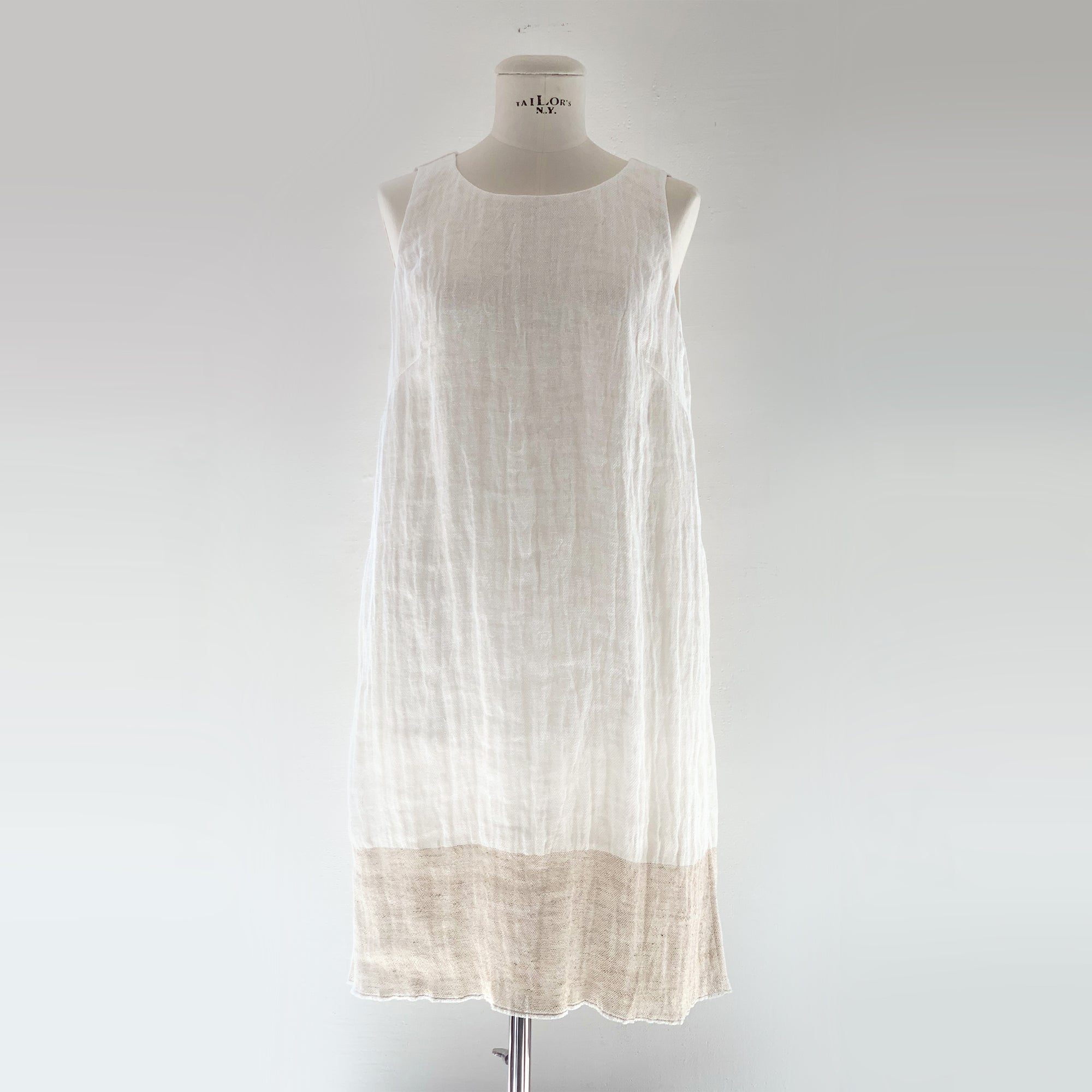Linen Summer Dress "Jura" in white