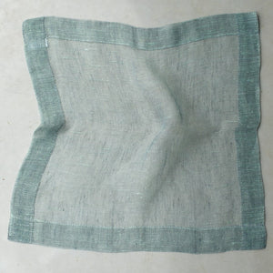 Linen napkin Tinita in mint green 50x50 cm